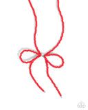 High-Class Hype - Red Necklace - Paparazzi Accessories Necklace Bedazzle Me Pretty Mobile Fashion Boutique