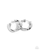 Hinged Homage - Silver Earrings - Paparazzi Accessories Earrings Bedazzle Me Pretty Mobile Fashion Boutique