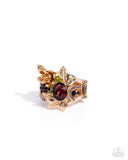 Historic Harvest - Gold Ring - Paparazzi Accessories Ring Bedazzle Me Pretty Mobile Fashion Boutique