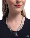 Hoedown Throwdown - Silver Necklace - Paparazzi Accessories Necklace Bedazzle Me Pretty Mobile Fashion Boutique