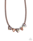 Home Place Haute - Copper Necklace - Paparazzi Accessories Necklace Bedazzle Me Pretty Mobile Fashion Boutique