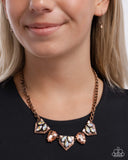 Home Place Haute - Copper Necklace - Paparazzi Accessories Necklace Bedazzle Me Pretty Mobile Fashion Boutique