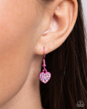 Homecoming Hearts - Pink Necklace - Paparazzi Accessories Necklace Bedazzle Me Pretty Mobile Fashion Boutique