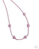 Homecoming Hearts - Pink Necklace - Paparazzi Accessories Necklace Bedazzle Me Pretty Mobile Fashion Boutique