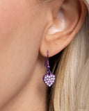 Homecoming Hearts - Purple Necklace - Paparazzi Accessories Necklace Bedazzle Me Pretty Mobile Fashion Boutique