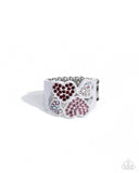 Honorable Hearts - Multi Ring - Paparazzi Accessories Ring Bedazzle Me Pretty Mobile Fashion Boutique