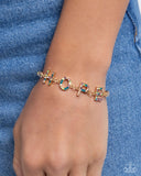 Honorable Hope - Gold Bracelet - Paparazzi Accessories Bracelet Bedazzle Me Pretty Mobile Fashion Boutique