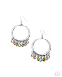 Hooped Hello - Multi Earrings - Paparazzi Accessories Earrings Bedazzle Me Pretty Mobile Fashion Boutique