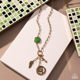 Hopeful Heights - Green Necklace - Paparazzi Accessories Necklace Bedazzle Me Pretty Mobile Fashion Boutique