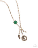 Hopeful Heights - Green Necklace - Paparazzi Accessories Necklace Bedazzle Me Pretty Mobile Fashion Boutique