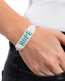 Hopeful Hire - Blue Bracelet - Paparazzi Accessories Bracelet Bedazzle Me Pretty Mobile Fashion Boutique