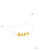 Hopeful Hire - Orange Bracelet - Paparazzi Accessories Bracelet Bedazzle Me Pretty Mobile Fashion Boutique