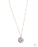 Hopeful Story - Gold Necklace - Paparazzi Accessories Necklace Bedazzle Me Pretty Mobile Fashion Boutique