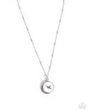 Hopeful Story - White Necklace - Paparazzi Accessories Necklace Bedazzle Me Pretty Mobile Fashion Boutique