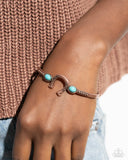 Horseshoe Habit - Copper Bracelet - Paparazzi Accessories Bracelet Bedazzle Me Pretty Mobile Fashion Boutique