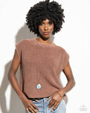 Horseshoe Hoedown - Copper Necklace - Paparazzi Accessories Necklace Bedazzle Me Pretty Mobile Fashion Boutique