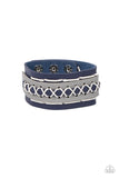 Horsing Around - Blue Bracelet - Paparazzi Accessories Bracelet Bedazzle Me Pretty Mobile Fashion Boutique