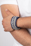 Horsing Around - Blue Bracelet - Paparazzi Accessories Bracelet Bedazzle Me Pretty Mobile Fashion Boutique