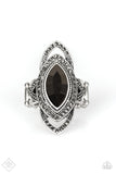 Hot Off The Empress - Silver Ring - Paparazzi Accessories Ring Bedazzle Me Pretty Mobile Fashion Boutique