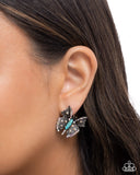 Hovering Harmony - Blue Post Earrings - Paparazzi Accessories Post Earrings Bedazzle Me Pretty Mobile Fashion Boutique