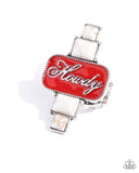 Howdy Holiday - White Ring - Paparazzi Accessories Ring Bedazzle Me Pretty Mobile Fashion Boutique