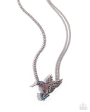 Hummingbird Headline - Purple Necklace - Paparazzi Accessories Necklace Bedazzle Me Pretty Mobile Fashion Boutique
