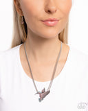 Hummingbird Headline - Purple Necklace - Paparazzi Accessories Necklace Bedazzle Me Pretty Mobile Fashion Boutique