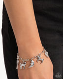 Hush Little Baby - Silver Bracelet - Paparazzi Accessories Bracelet Bedazzle Me Pretty Mobile Fashion Boutique