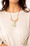 I CLAN See Clearly Now - Copper Necklace - Paparazzi Accessories Necklace Bedazzle Me Pretty Mobile Fashion Boutique