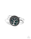 I Speak for the Trees - Green Bracelet - Paparazzi Accessories Bracelet Bedazzle Me Pretty Mobile Fashion Boutique