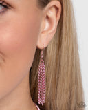 I SQUARE to Secrecy - Pink Necklace - Paparazzi Accessories Necklace Bedazzle Me Pretty Mobile Fashion Boutique