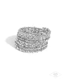 ICE Knowing You - Silver Bracelet - Paparazzi Accessories Bracelet Bedazzle Me Pretty Mobile Fashion Boutique