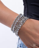 ICE Knowing You - Silver Bracelet - Paparazzi Accessories Bracelet Bedazzle Me Pretty Mobile Fashion Boutique