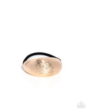 Iconic Indentation - Gold Hair Tie - Paparazzi Accessories Hair Clip Bedazzle Me Pretty Mobile Fashion Boutique