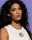 If the HORSESHOE Fits - Purple Necklace - Paparazzi Accessories Necklace Bedazzle Me Pretty Mobile Fashion Boutique