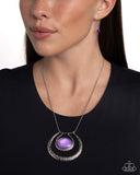 If the HORSESHOE Fits - Purple Necklace - Paparazzi Accessories Necklace Bedazzle Me Pretty Mobile Fashion Boutique