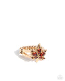 Im An Autumn - Brown Ring - Paparazzi Accessories Ring Bedazzle Me Pretty Mobile Fashion Boutique