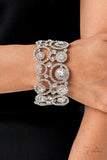 Impeccable Illumination - White - 2022 Zi Collection Bracelet - Paparazzi Accessories Bedazzle Me Pretty Mobile Fashion Boutique