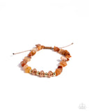 Impressive Ingenuity - Orange Bracelet - Paparazzi Accessories Bracelet Bedazzle Me Pretty Mobile Fashion Boutique