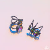 Impressive Shimmer - Multi Cuff Earrings - Paparazzi Accessories Post Earrings Bedazzle Me Pretty Mobile Fashion Boutique