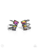 Impressive Shimmer - Multi Cuff Earrings - Paparazzi Accessories Post Earrings Bedazzle Me Pretty Mobile Fashion Boutique