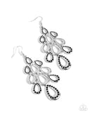 In a Hurry - Black Earrings - Paparazzi Accessories Earrings Bedazzle Me Pretty Mobile Fashion Boutique