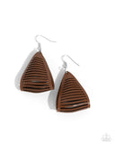 In and OUTBACK - Brown Earrings - Paparazzi Accessories Earrings Bedazzle Me Pretty Mobile Fashion Boutique