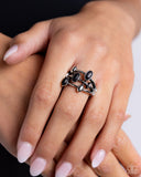 In The Friend STONE - Black Ring - Paparazzi Accessories Ring Bedazzle Me Pretty Mobile Fashion Boutique