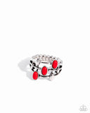 In The Friend STONE - Red Ring - Paparazzi Accessories Ring Bedazzle Me Pretty Mobile Fashion Boutique