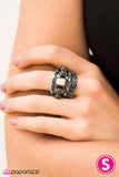 Incan Treasure - Green Ring - Paparazzi Accessories Ring Bedazzle Me Pretty Mobile Fashion Boutique
