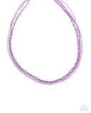 Industrial Independence - Purple Necklace - Paparazzi Accessories Necklace Bedazzle Me Pretty Mobile Fashion Boutique