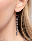 Industrial Independence - Silver Necklace - Paparazzi Accessories Necklace Bedazzle Me Pretty Mobile Fashion Boutique