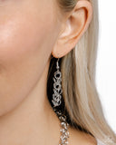 Industrial Influence - Silver Necklace - Paparazzi Accessories Necklace Bedazzle Me Pretty Mobile Fashion Boutique