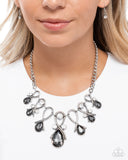 Infinity Institute - Silver Necklace - Paparazzi Accessories Necklace Bedazzle Me Pretty Mobile Fashion Boutique